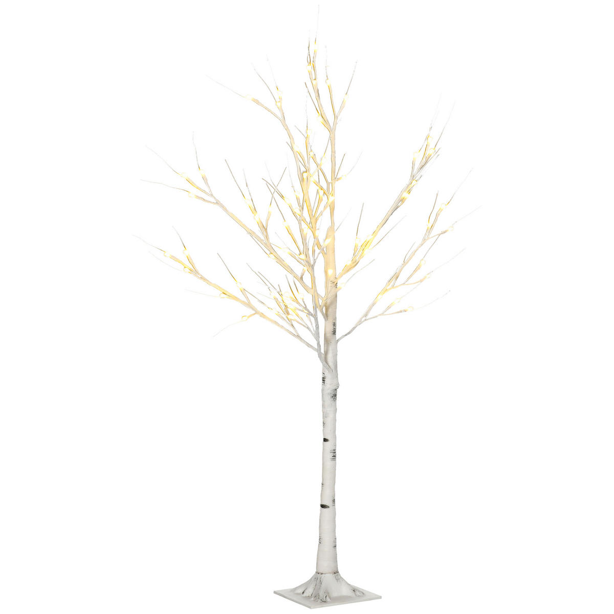 WEIHNACHTSBAUM Weiß 17.0/17.0/120.0cm - Weiß, Kunststoff (17/120/17cm)