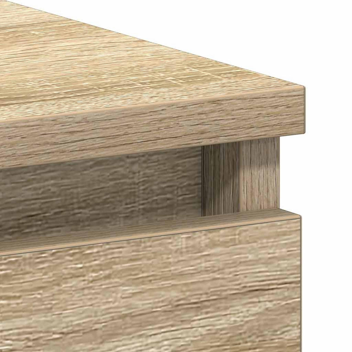 SCHREIBTISCH mit 3 Schubladen, 1 Tastaturauszug 90/45/76 cm aus Holzwerkstoff Sonoma-Eiche Dekor - Braun/Sonoma Eiche, Holz (45/90/76cm) - vidaXL