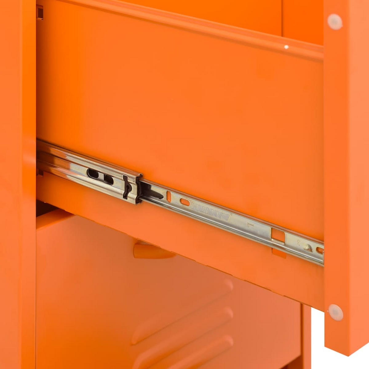 LAGERSCHRANK Orange 42,5/35/101,5 Cm Stahl - Orange, Metall (42.5/101.5/35cm) - vidaXL