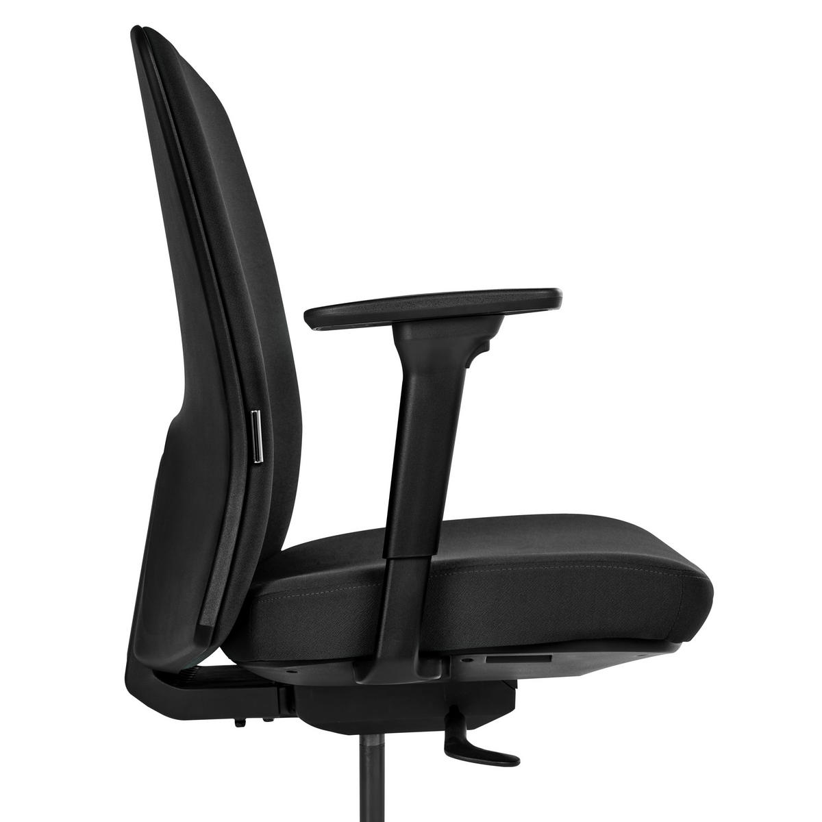 KANCELÁŘSKÁ ŽIDLE Látka Černá Kamilon - černá, textil (60/98/65cm) - Beliani