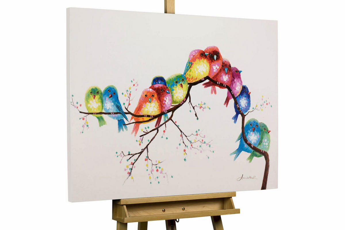 ÖLGEMÄLDE 100/70 cm - Multicolor, Holz/Textil (1.78/70cm) - KUNSTLOFT