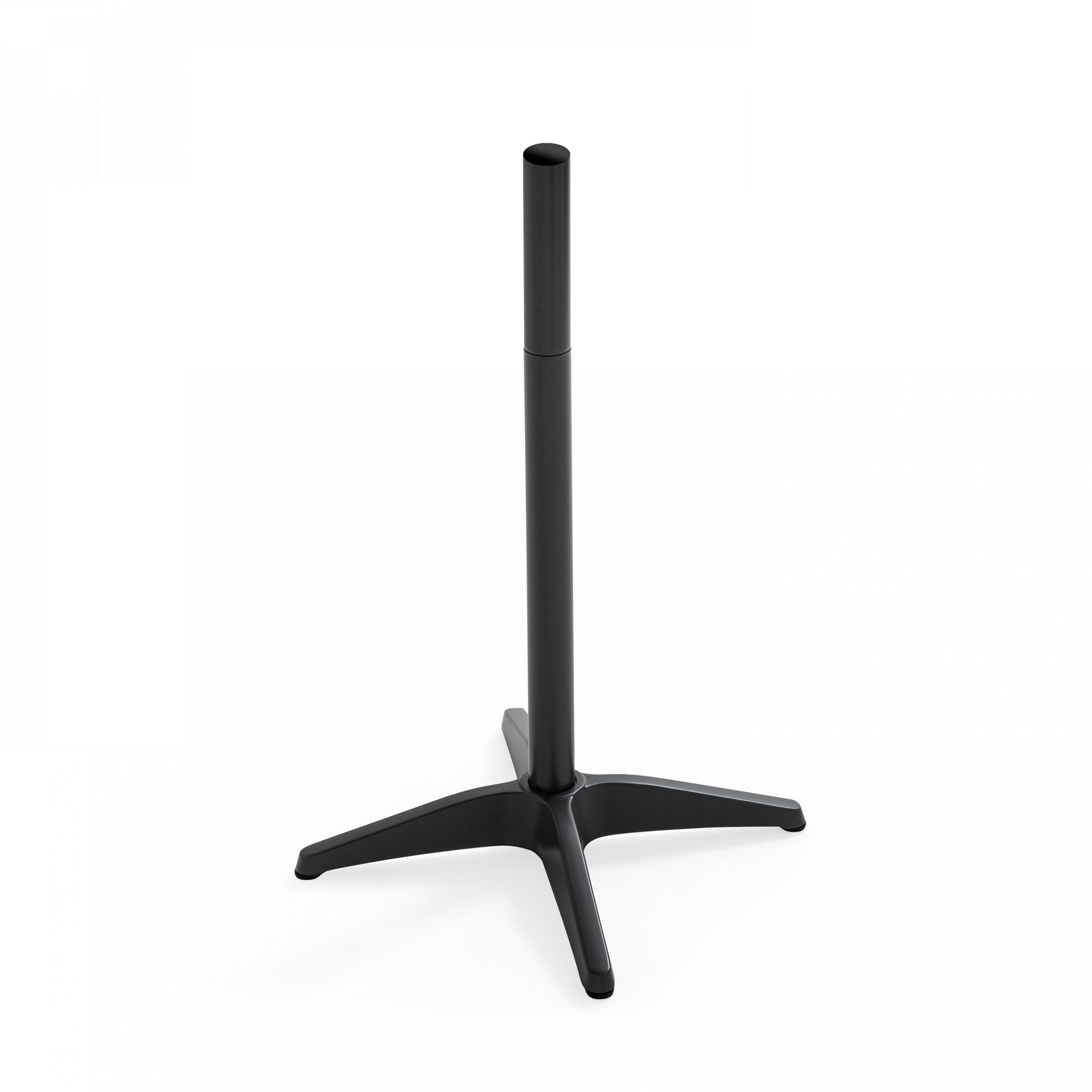 TISCHBEIN, Grau - Grau, Metall (65/110/65cm) - Oviala