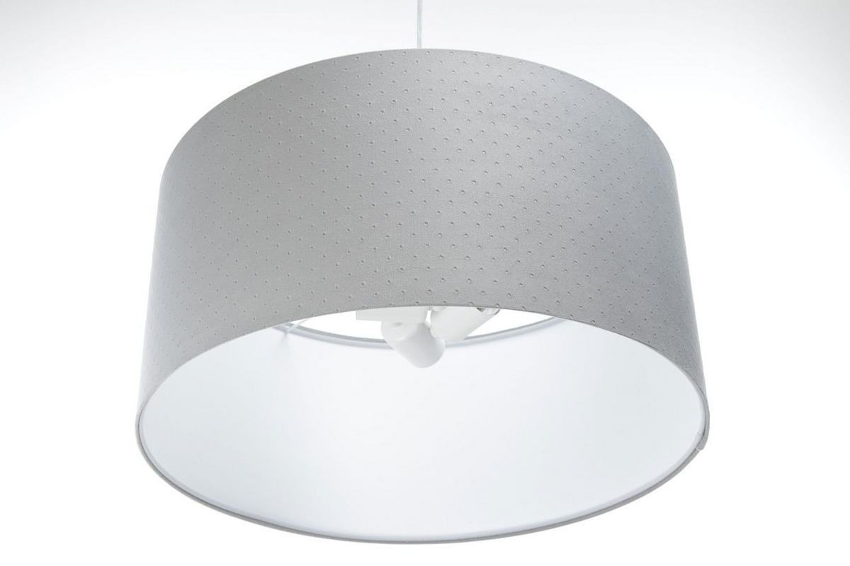 HÄNGELEUCHTE Grau 60/30 cm - Weiß/Grau, Kunststoff (60/1.1/30cm) - ONZENO