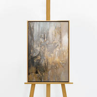 GEMÄLDE Goldene Horizonte Schattenfugenrahmen Gold 60x40 cm - Goldfarben, Holz (60/40cm) - YS-art gallery