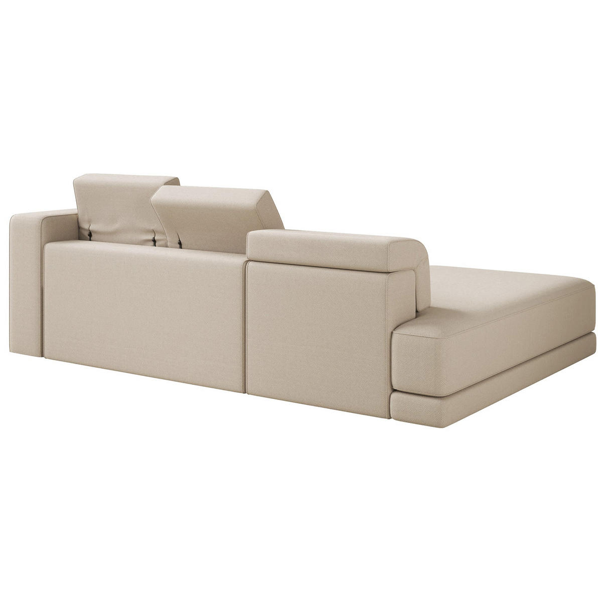 ECKSOFA Novals L-Form, 4-Sitzer, links 278 cm - Beige/Schwarz, Holz/Kunststoff (278/168cm) - Selsey