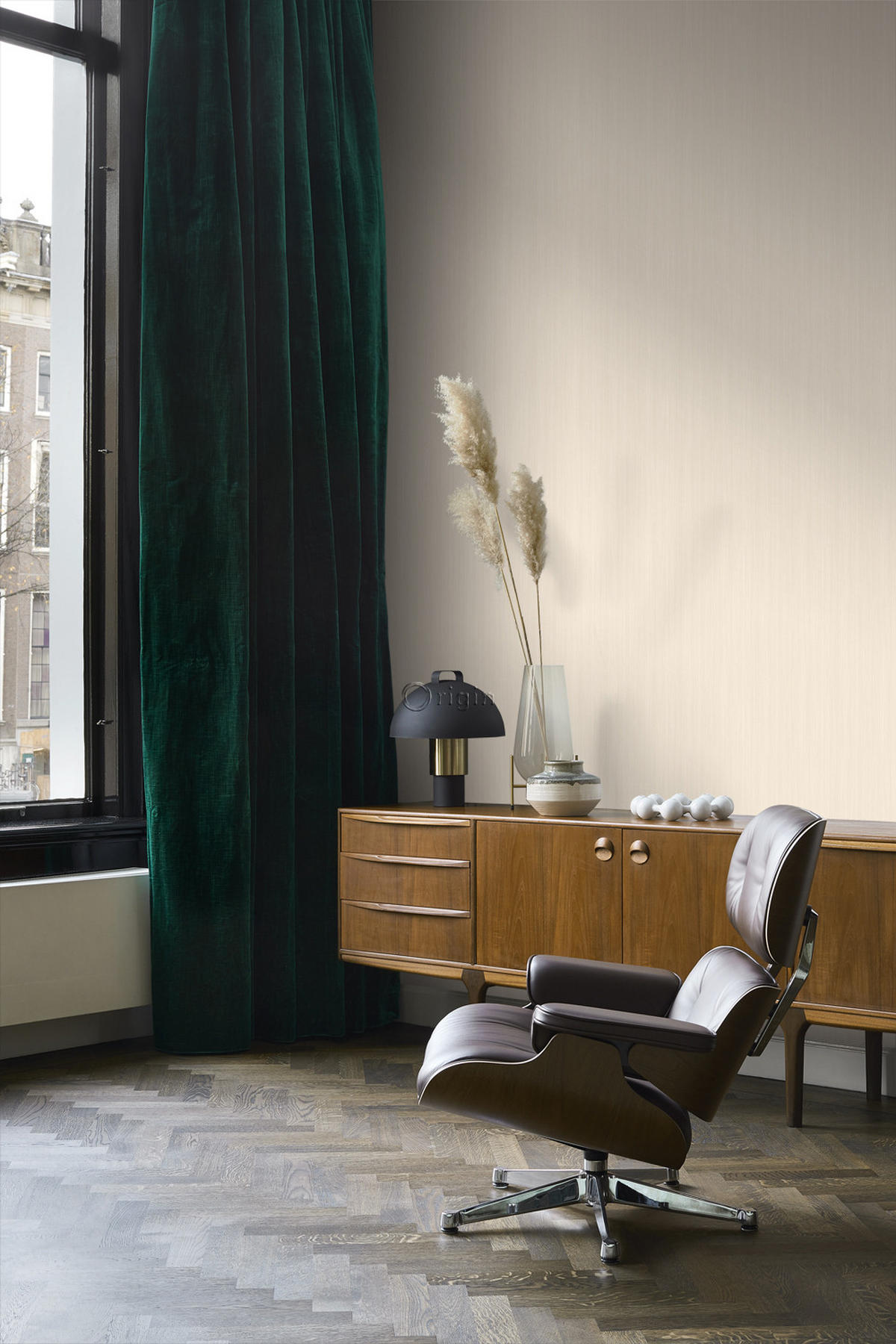 TAPETE feine Streifen 53 cm x 10.05 m - Beige, Papier (53/1000cm) - Origin Wallcoverings