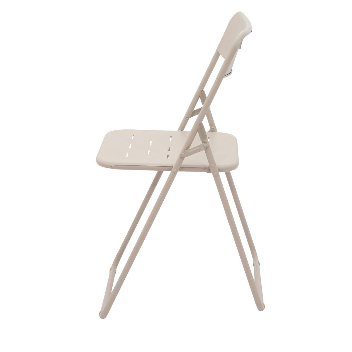 BISTROSET 3 teilig klappbar Metall beige - Beige, Metall - LEBENLANG