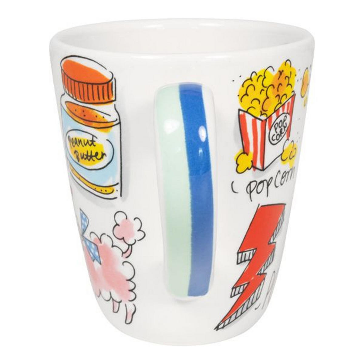 BECHER Liebesbrief P in Bunt - 350 ml - Multicolor, Keramik (0.35L) - Blond Amsterdam