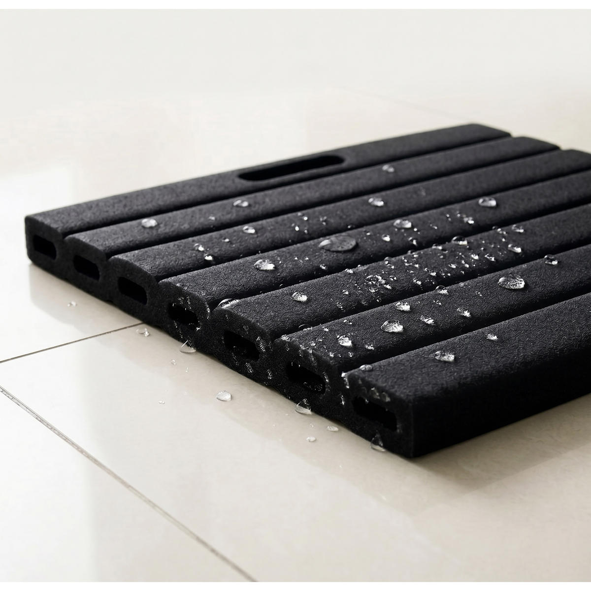 PODLOŽKA pod kolená, 2 ks - čierna, plast (35/30cm) - Relaxdays