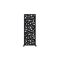 SICHTSCHUTZPANEELE dekorativ 2er-Set Sunny schwarz H.160cm Vollmuster - Schwarz, Metall (60/160cm) - Casanoov