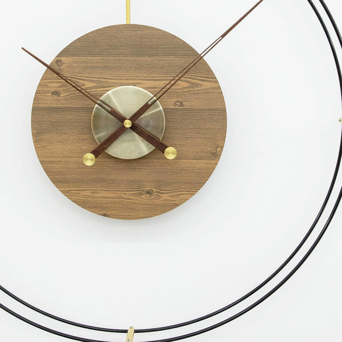 WANDUHR Design 60/60 cm - Braun, Holzwerkstoff (2.47/60/3cm) - ONZENO