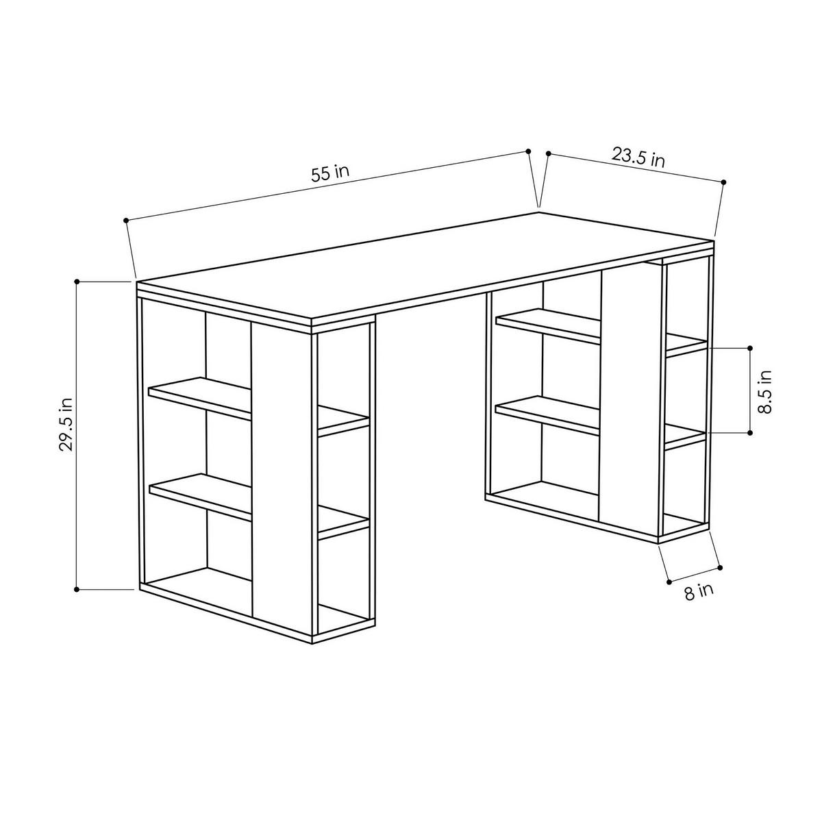 SCHREIBTISCH colmar weiss - Weiß, Holz (140/75/60cm) - Habitat Garten
