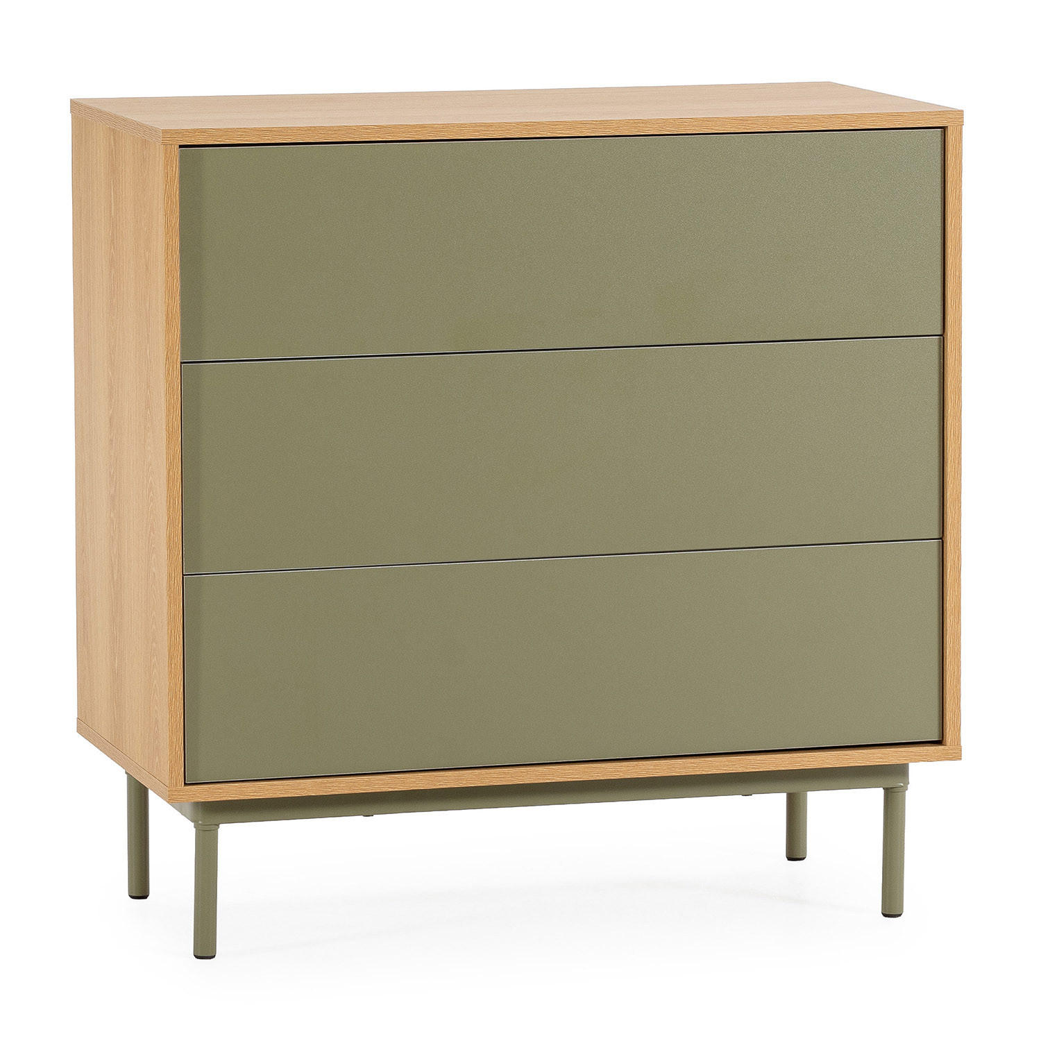 VS Venta-stock Kommode Grün 80x80x40 cm