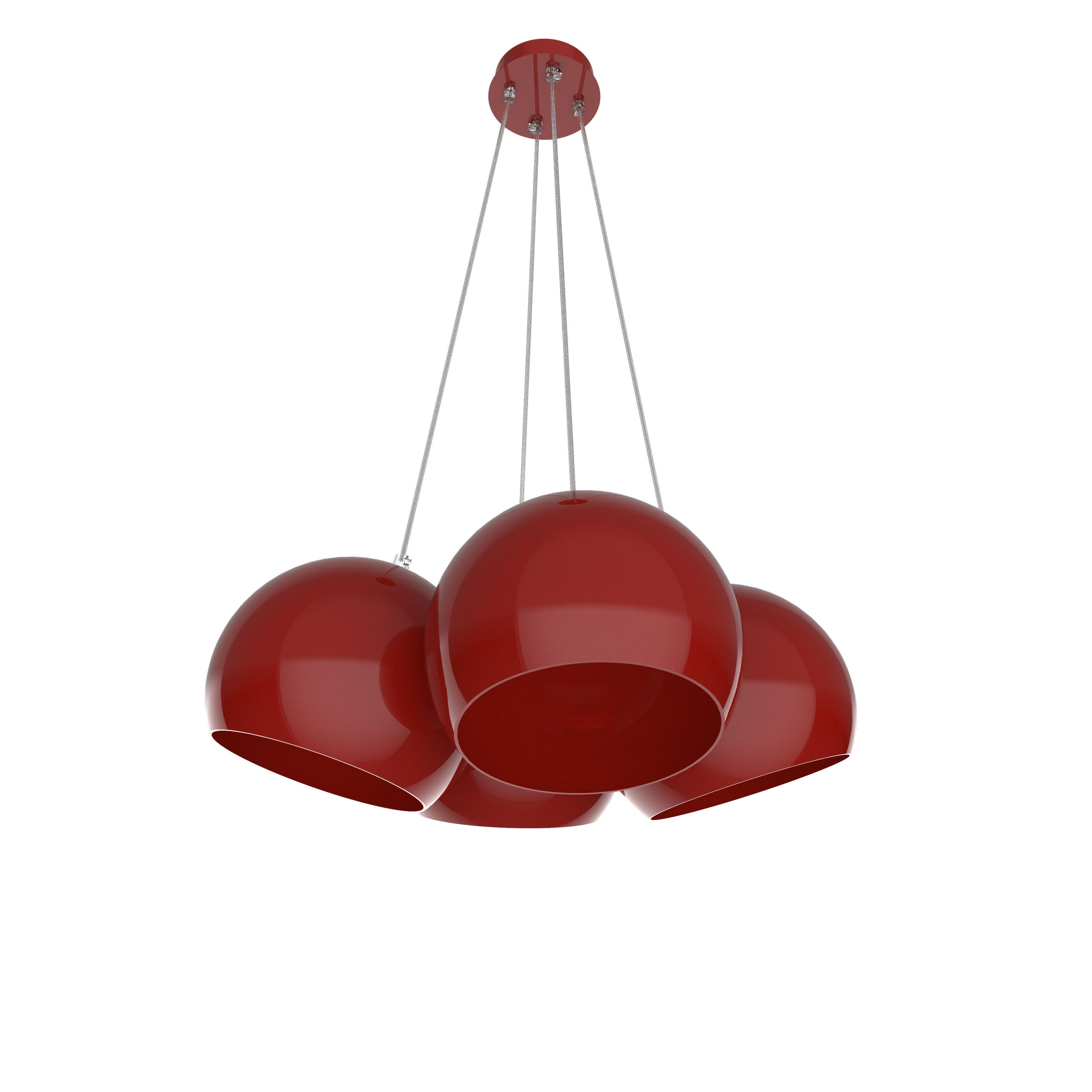 Lumicom Hängeleuchte Rot 25x20x25 cm