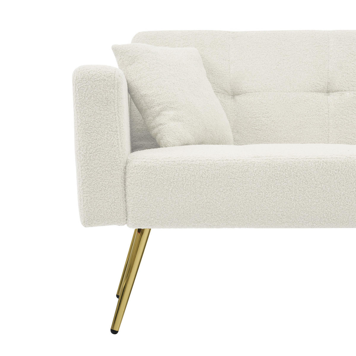 SOFA 2-Sitzer 175/64/72 cm Weiß - Weiß, Textil (64/72/175cm)