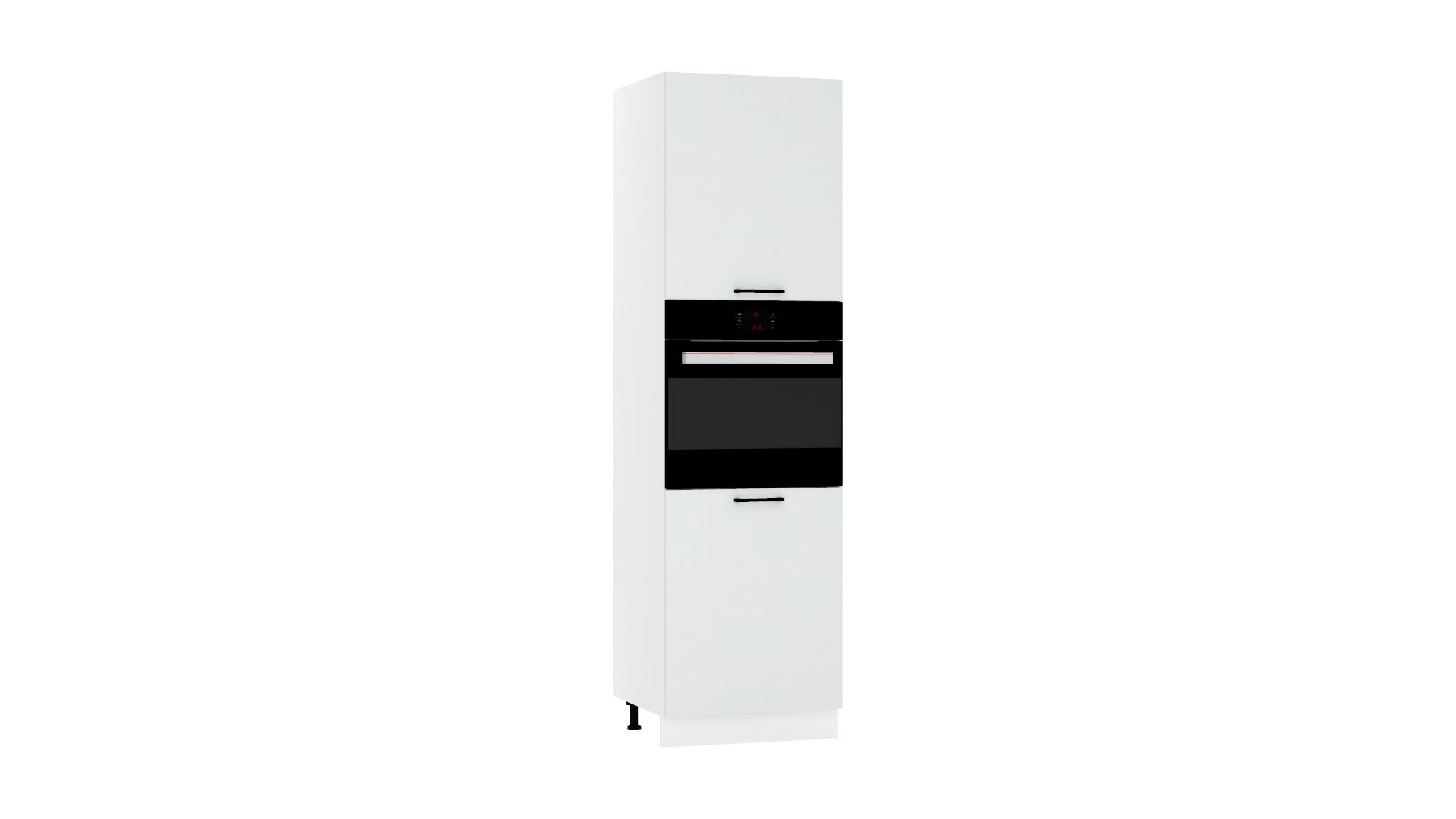MIKROWELLENUMBAUSCHRANK D60PK/2133 P/L - Dnoria - Elegante Geräte-Integration - Hellgrau, Holz/Metall (60/213.3/56cm) - ROYAL24_MARKT