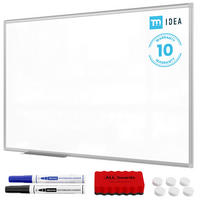 MAGNETISCHES Whiteboard 120x80 cm im Aluminiumrahmen - Reihe TM IDEA® Flex - Weiß, Metall (120/80/1.6cm) - ALLboards
