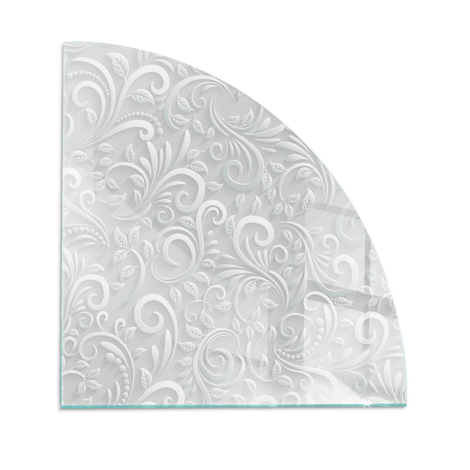 ArtPrintCave Glasplatte Grau 100x100x0.4 cm