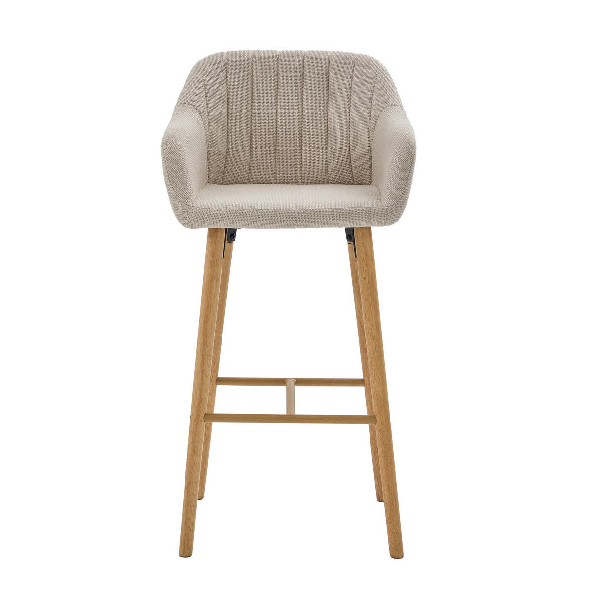 BARHOCKER,2ER-SET,BARSTÜHLE,KÜCHENSTÜHLE,LEINEN,BEIGE - Beige, Textil (55/104/51cm) - LVHOM