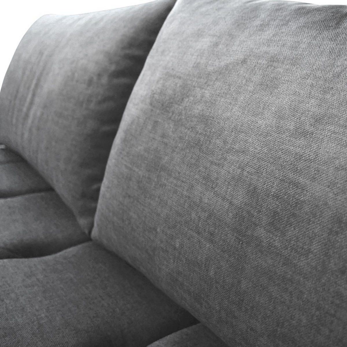 ECKSCHLAFSOFA Costa L Dunkelgrau rechts - Dunkelgrau/Schwarz, Kunststoff/Textil (290/169cm) - Beautysofa