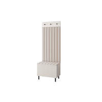 GARDEROBE Ritmo version 6 mit POLSTERPANEELEN Beige - Beige/Creme, Holzwerkstoff (70/195/40cm) - Jerpax