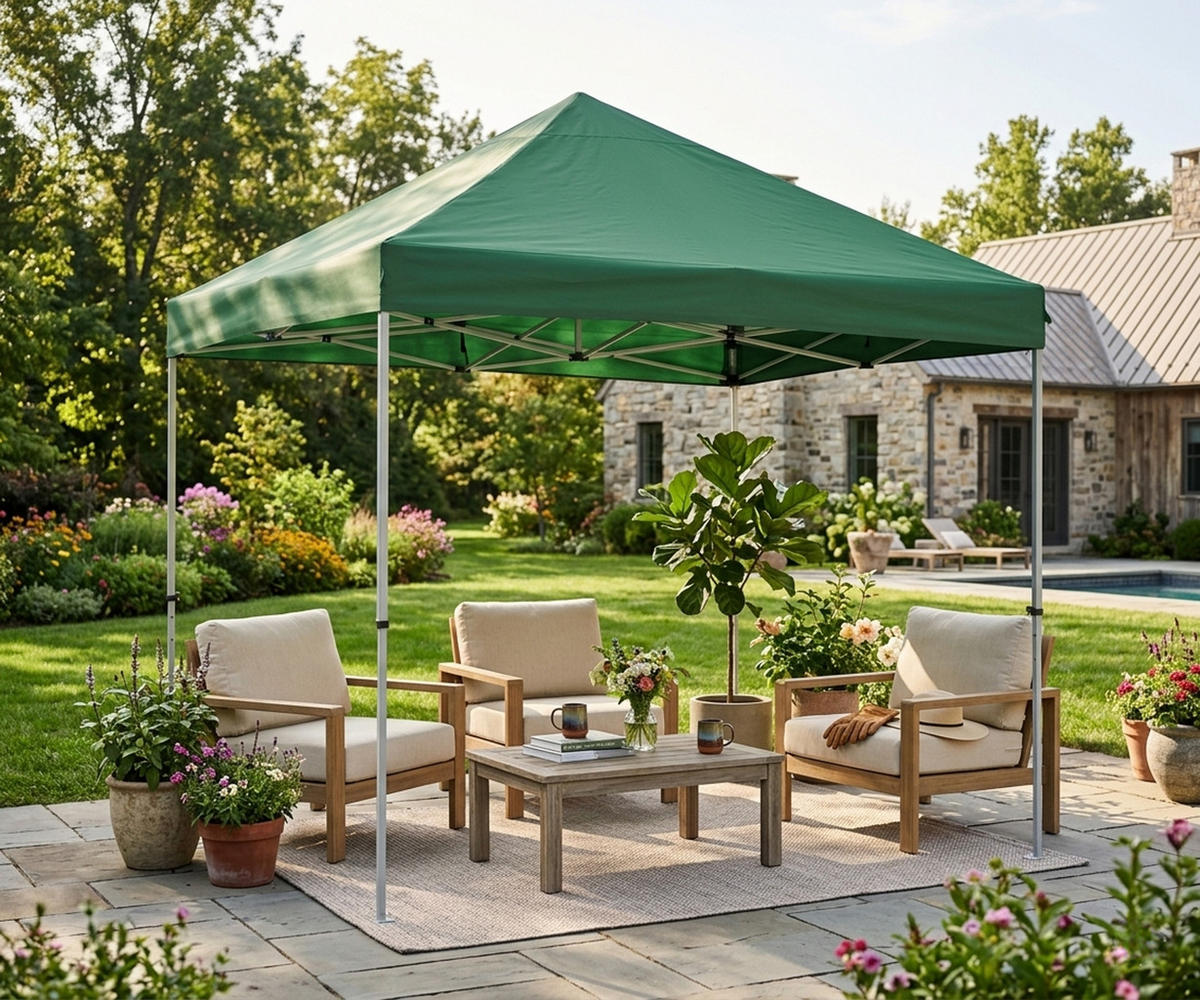 ERSATZDACH für Pavillon 3x3m, Pavillondach Toro, Wasserdicht, Farbe: Grün - Grün, Kunststoff (300/0.3/300cm) - TPFGarden