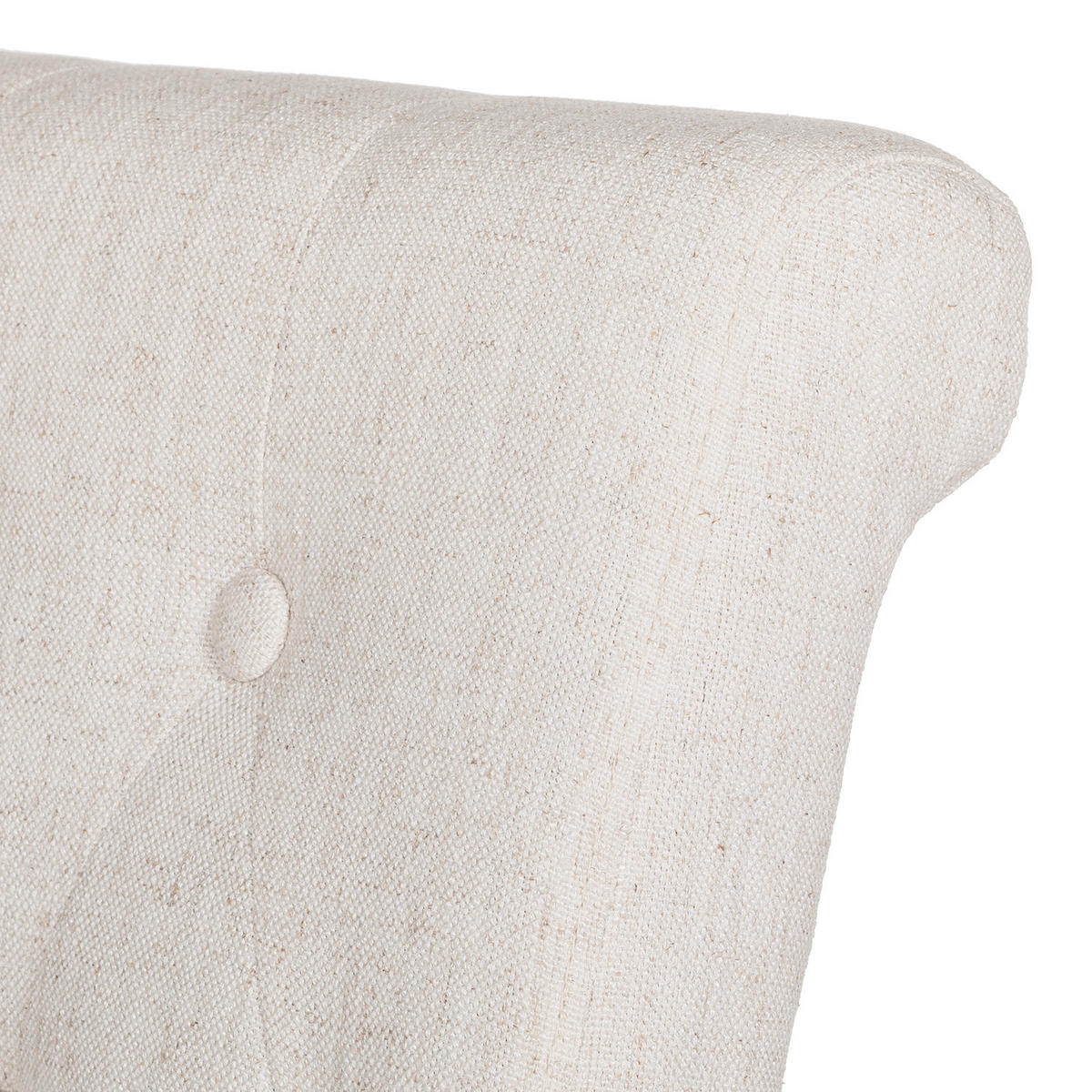 POLSTERSTUHL - Webstoff / Massivholz - Creme, Holz/Textil (45/95/60cm) - home24