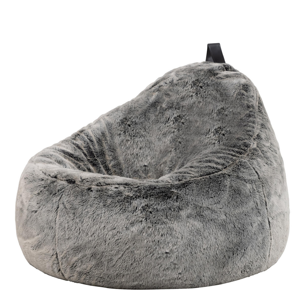 SITZSACK Sessel Kokon aus Kunstfell - Grau, Kunststoff/Textil (87/73/87cm) - icon