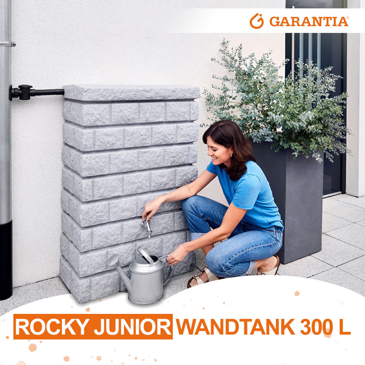 JUNIOR Wandtank 300 L, light e - Hellgrau, Kunststoff (40/118/80cm) - GARANTIA