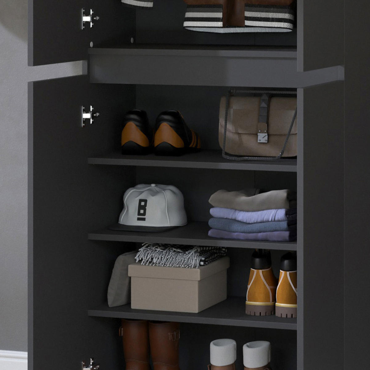 POLICE Claus Antracit - antracitová, kompozitní dřevo (70.7/1.6/36.3cm) - Vicco