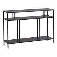 KONSOLENTISCH Kumlinge - Schwarz, Metall (30/110/78cm) - [en.casa]