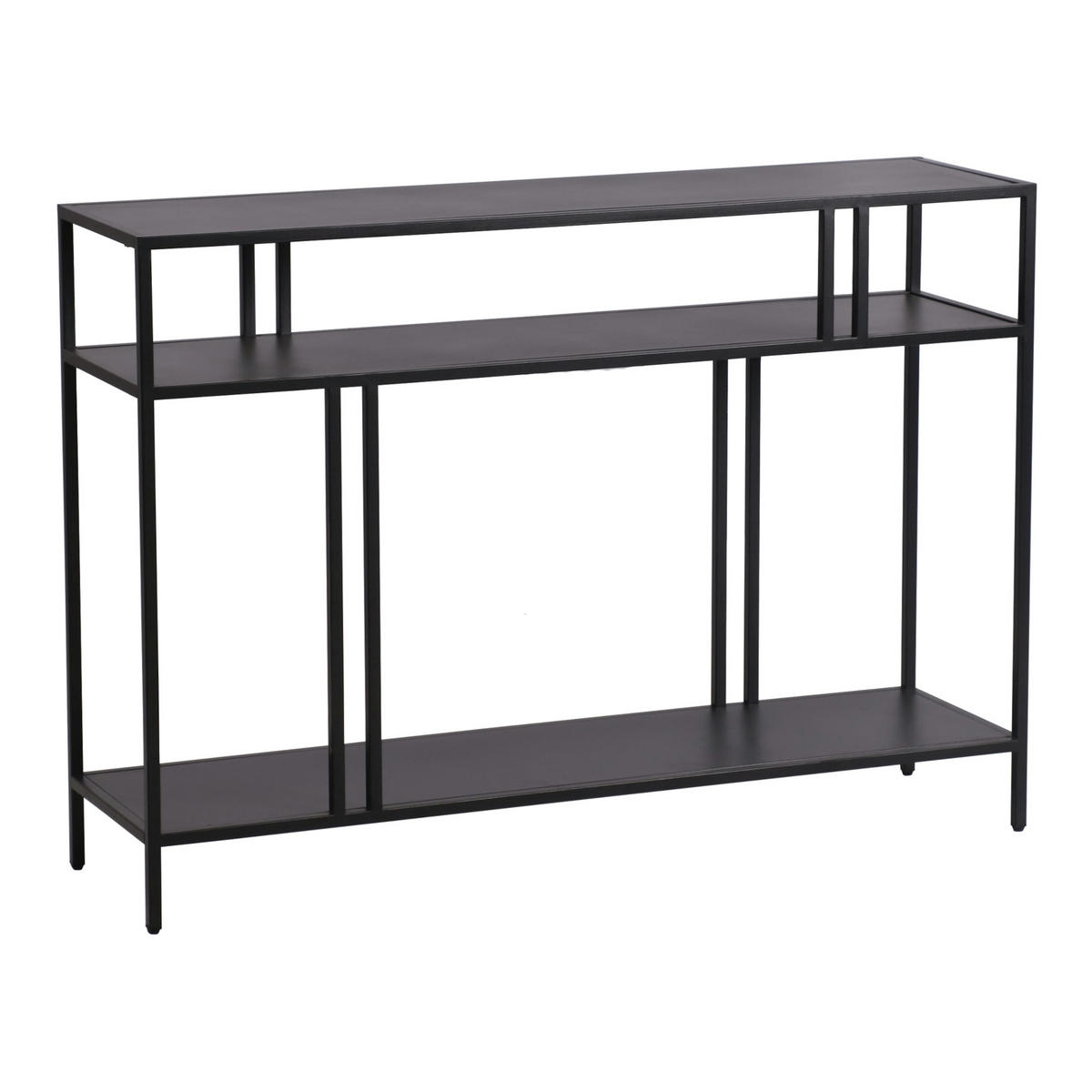 KONSOLENTISCH Kumlinge - Schwarz, Metall (30/110/78cm) - [en.casa]