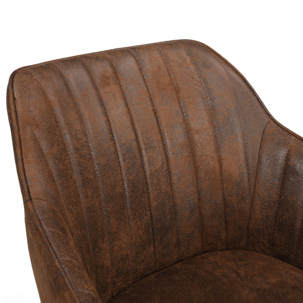 ARMLEHNSTUHL ARVIT Braun - Braun, Textil/Metall (57/81/62cm) - B&D Home
