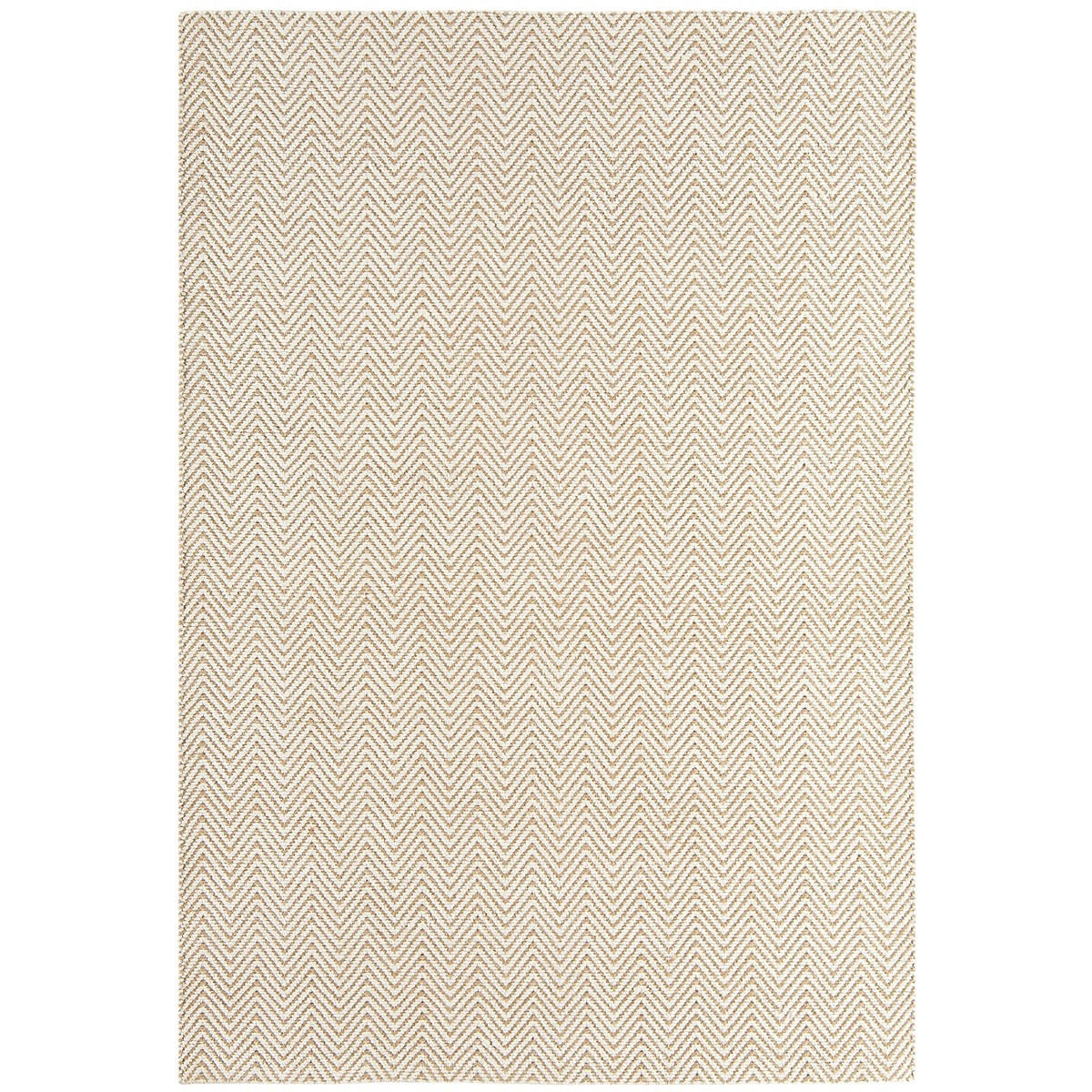 TEPPICH Rechteckiger aus Baumwollchenille und Natural Materials ARROW Beige 60 x 200 cm - Beige, Naturmaterialien (60/200cm) - Novatrend