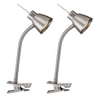 LED KLEMMLEUCHTE Nuova Silber Metall - Silberfarben, Metall (24/27/38cm)