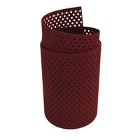 SICHTSCHUTZSTREIFEN Rille Gelocht 15 Prozent PP Streifen Bordeauxrot 2,55m - Bordeaux, Kunststoff (255/19cm) - ZAUN|ZU