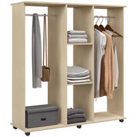 KLEIDERSCHRANK Eukalyptusholzfarben 1 Stück - Eukalyptusholzfarben, Holzwerkstoff (40/128/120cm) - GiPP