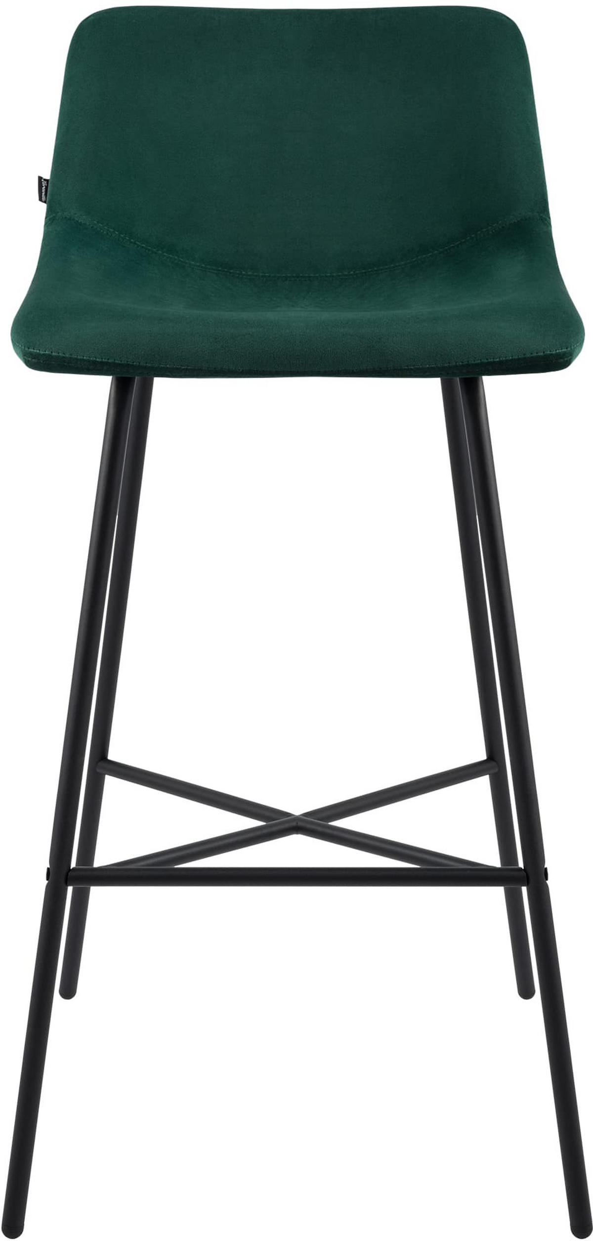 BARHOCKER Gekel Samt Grün - Grün, Textil (44/98/49cm) - DELUKE