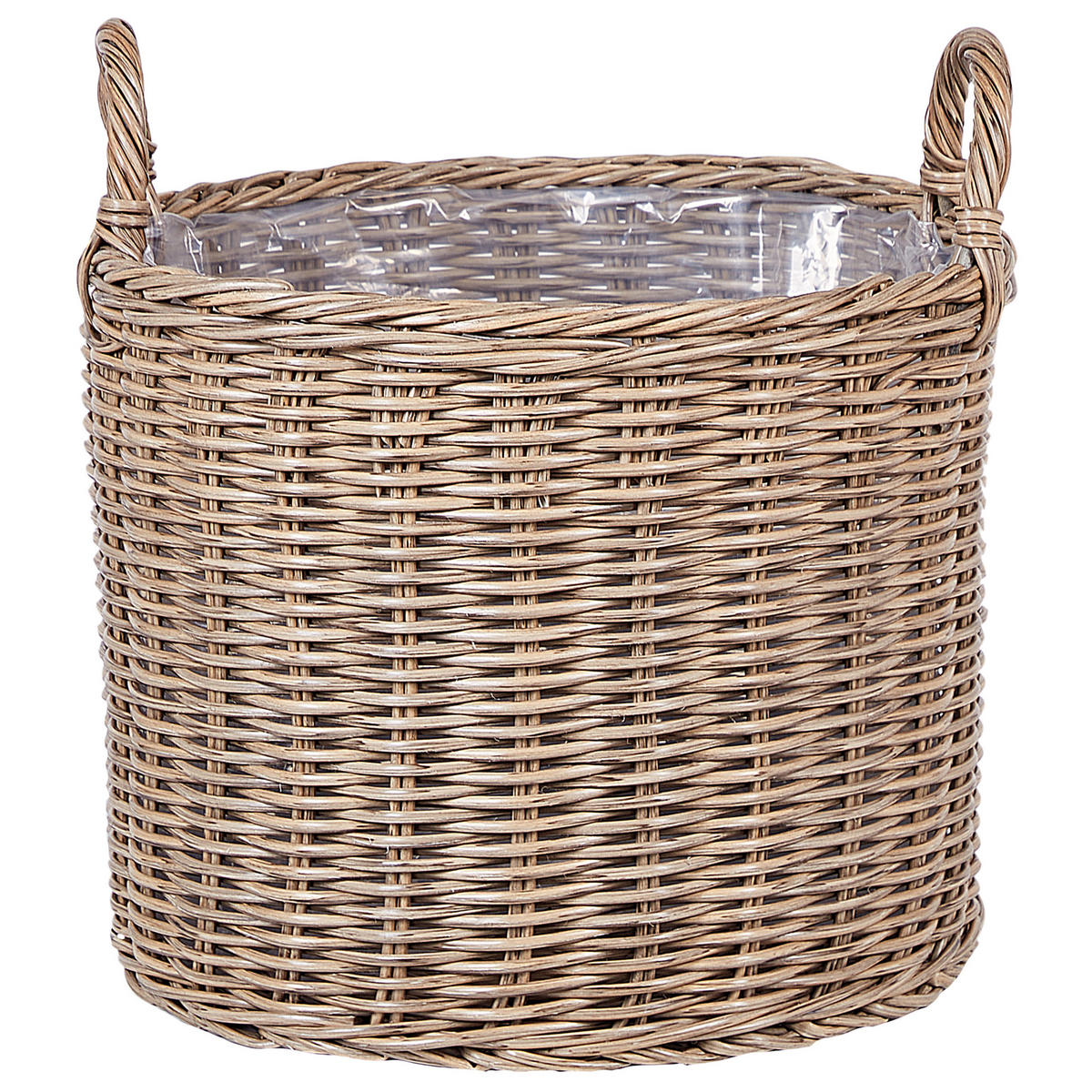 BLUMENKORB Braun Pendula - Braun, Kunststoff (29cm) - Beliani