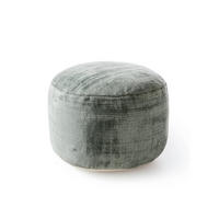 TABURE Nova svetlo zelene barve 55x55x30 cm - svetlo zelena, tekstil (55/30/55cm) - benuta Pure