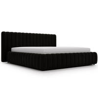 POLSTERBETT Bliss 200x200 Schwarz - Schwarz, Textil (200/200cm) - Graingold