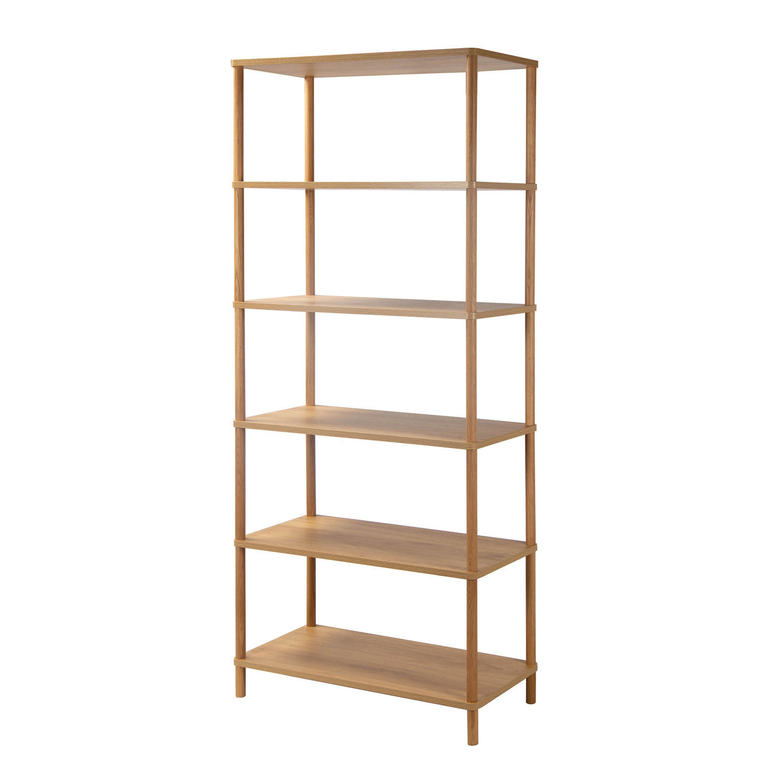 REGAL - Eiche Dekor / Eiche - Braun, Eichenholz/Holz (80/180/35cm) - home24