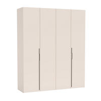 FALTTÜRENSCHRANK Omodeo 200 cm breit in Kaschmir – mit WingLine-Falttüren - Beige, Holzwerkstoff (200/240/58cm) - AX Living