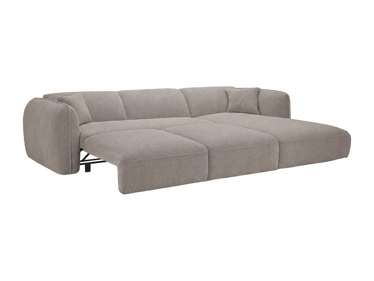 SCHLAFSOFA - 5 Personen - stoff - taupe Camilio - Taupe, Textil (274/74/174cm) - Vente-Unique