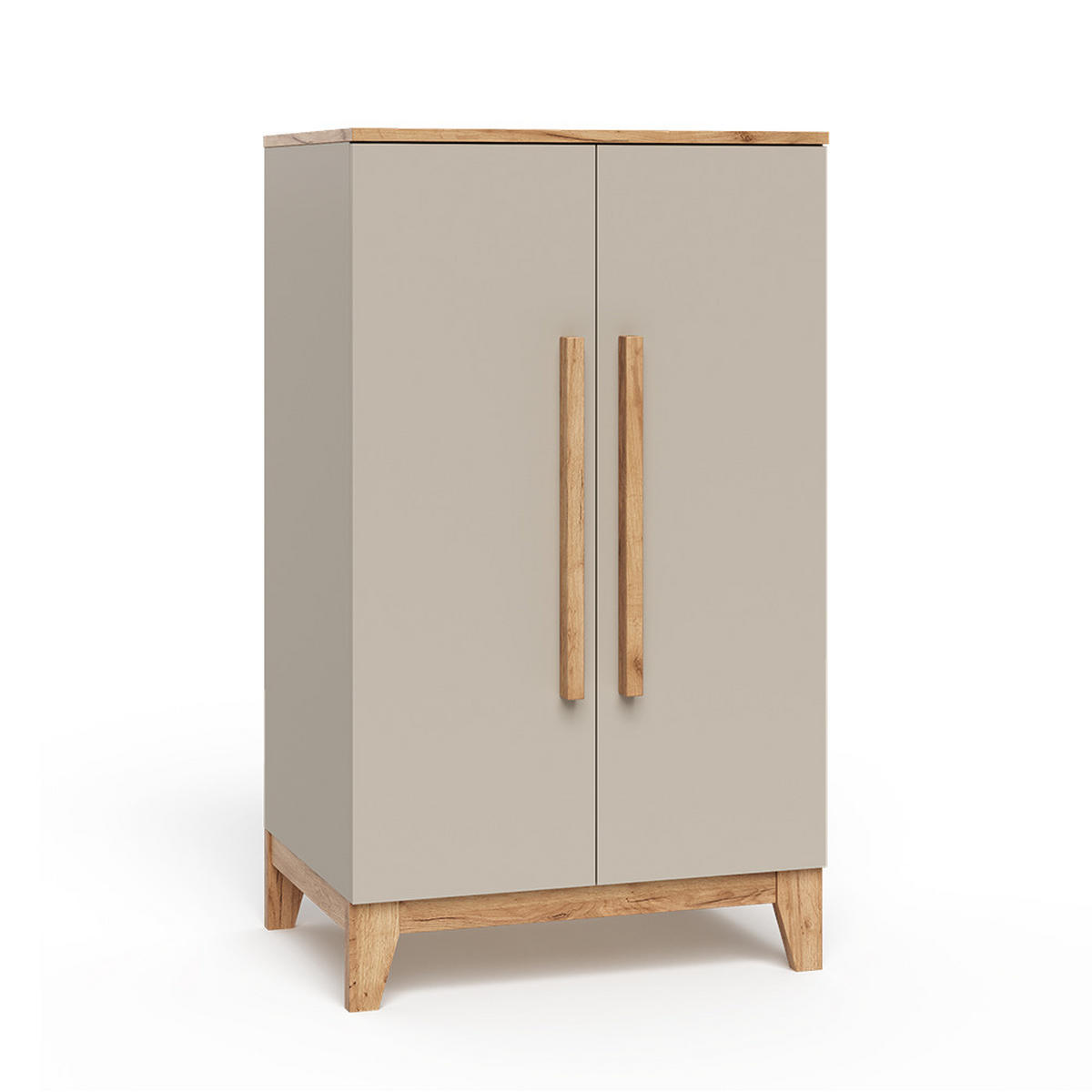 DĚTSKÁ ŠATNÍ SKŘÍŇ Malia Kašmír - kašmírová/světle šedá, kompozitní dřevo (70/120/53.4cm) - VitaliSpa