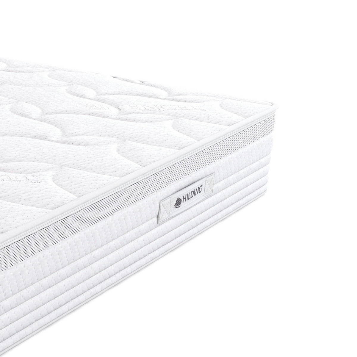 SCHAUMMATRATZE Salsa im Velvet-Bezug - Weiß, Textil (140/200cm) - Hilding