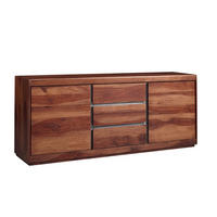 SIDEBOARD Sheesham 187x46x77 noble unique lackiert SYDNEY #107 - Braun, Holzwerkstoff (187/77/46cm) - Massivmoebel24