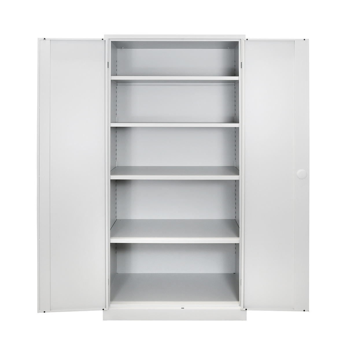 FLÜGELTÜRSCHRANK Owl mit 4 Fachboden 195x95x60cm Lichtgrau/Lichtblau - Blau, Metall (95/195/60cm) - PROREGAL