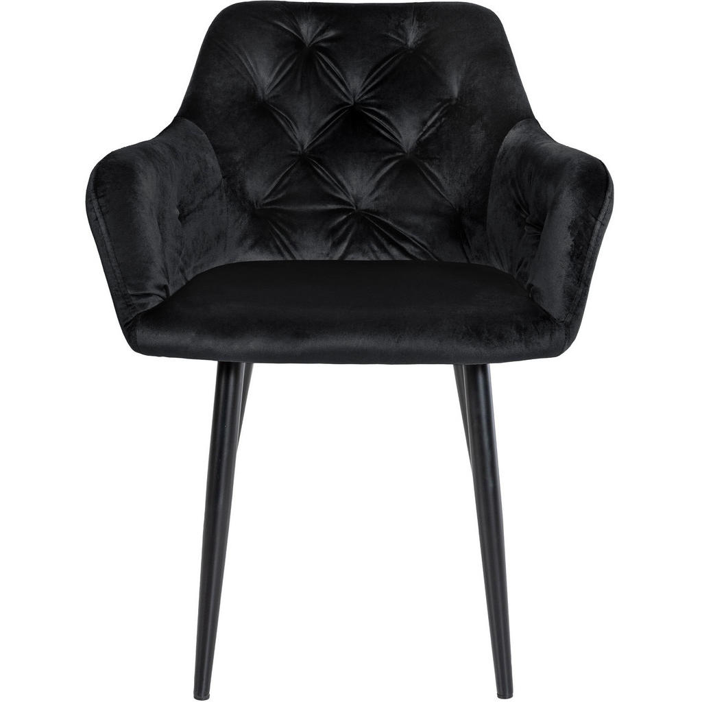 Thumbnail - CLP Armlehnenstuhl, Schwarz, Textil, 59x82x62 cm, Esszimmer, Stühle, Esszimmerstühle, Armlehnenstühle