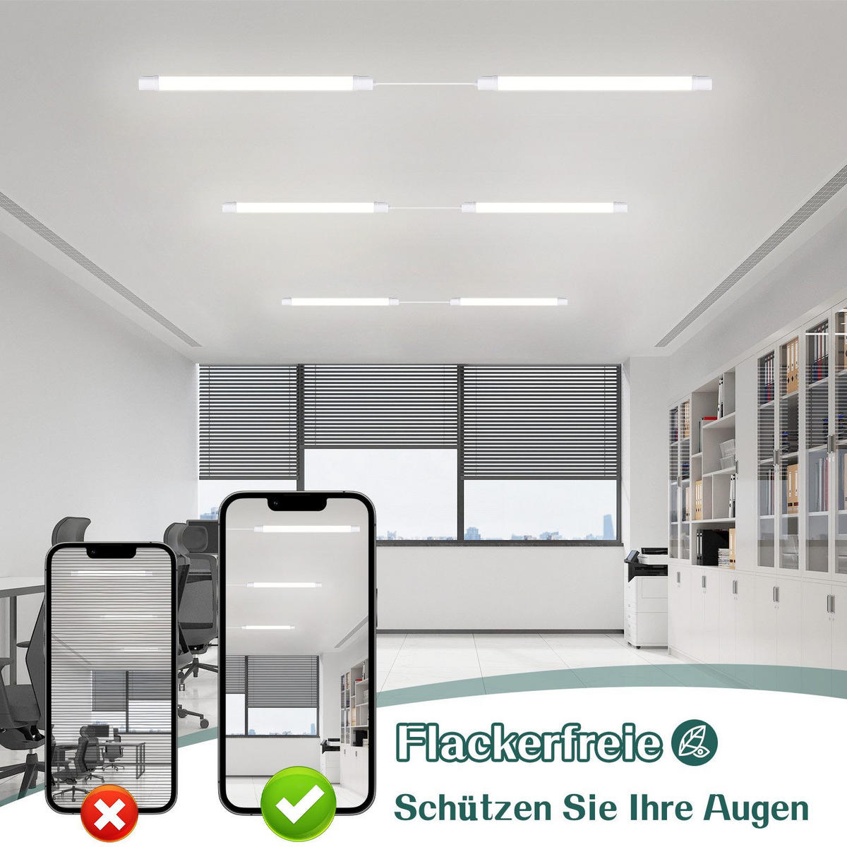 LED-DECKENLEUCHTE Macbeth 5.8/90/3.5cm - Weiß, Kunststoff (90/5.8/3.5cm) - Nettlife